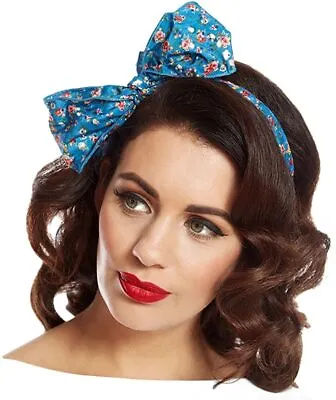 5 X Lindy Bop Head Band Scarf Big Hair Bows 50s Vintage Retro Floral Dog Print • £3.99