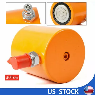 30 Ton Low Profile Hydraulic Cylinder Jack 2.3  Stroke Mini Hydraulic Ram Single • $66.93