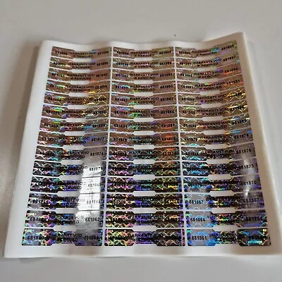 Security Seal Stickers Label Warranty Void Tamper Proof Evident Holographic .4x2 • £2.89