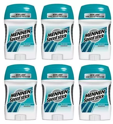 6 X Alpine Mennen Speed Stick Aluminum Free Deodorant Free Shipping 60g • $53.99