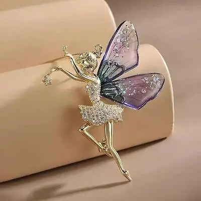 £4.70 • Buy Dancing Girl Brooch Pin Fairy Decoration Dress Accessories Corsage For Wedding