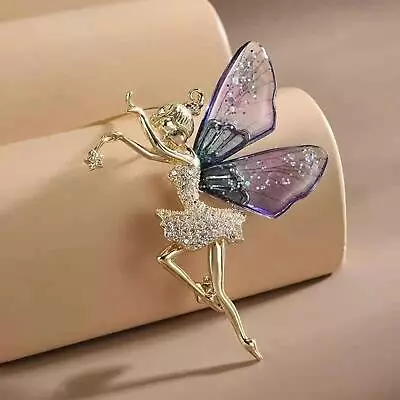 £4.70 • Buy Dancing Girl Brooch Pin Fairy Decoration Dress Accessories Corsage For Wedding
