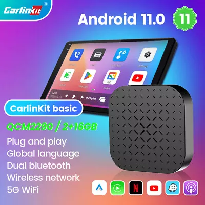 Carlinkit Wireless Carplay AI Box Android Auto Adapter Converter W/Netflix YouTu • $148.49