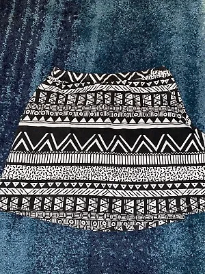 Illustrated People Aztec Geometric A Line Mini Skirt (M) • £8.50
