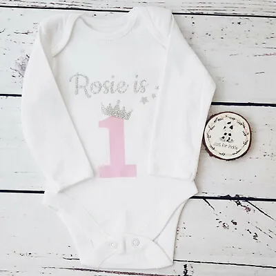 Personalised First Birthday Baby 1st Vest Outfit One Boy Girl Name Cake Smash • £8.49