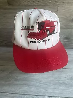 Vintage Case International Tractor SnapBack Hat Made In USA East Moline Plant • $21