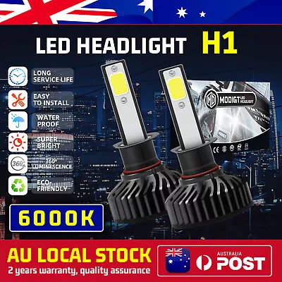 MODIGT H1 LED Headlight Bulbs Globes For ALFA ROMEO 2002 932 Sedan 3.2 GTA • $37.97