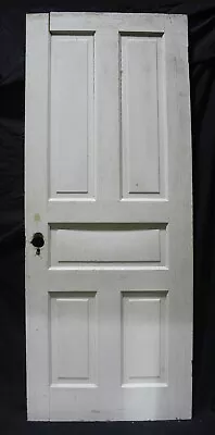 30 X77  Antique Vintage Old Victorian SOLID Wood Wooden Interior Door 5 Panels • $199.99