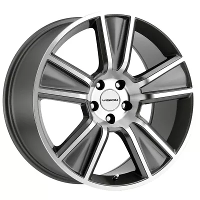 Vision V223 Stunner 20x11 5x120 +40mm Gunmetal Wheel Rim 20  Inch • $175.99