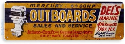 Mercury Outboards Retro Boating Fishing Marina Tin Sign B576 • $8.45