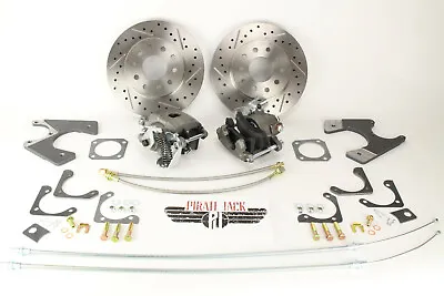 GM 10 & 12 Bolt Rear Disc Brake Kit Drilled Slotted Rotors Chevelle Cutlass GTO • $499