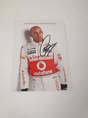 F1 LEWIS HAMILTON Autographs Genuine Hand Signed   • £35