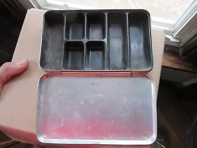 Vintage My Buddy Aluminum Pocket Fishing Lures Tackle Box • $25