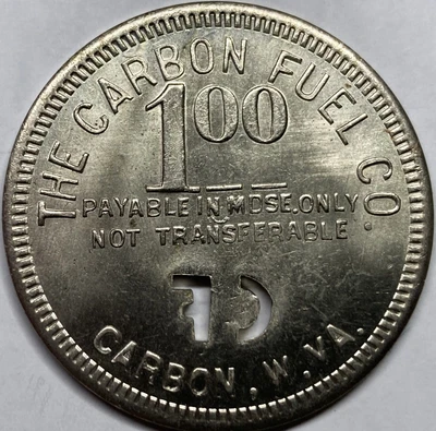 $4.95 • Buy Trade Token ~ The Carbon Fuel Co. ~ Carbon, W.va. ~ $1 In Merchandise
