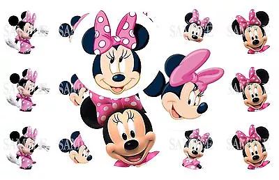 15 Pre-Cut Minnie Mouse 1 Inch Bottle Cap Images (5 Options) • $4.50