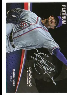 2012 Onyx Platinum Prospects Autographs Silver Ink #PPA35 Martin Perez AUTO /120 • $6