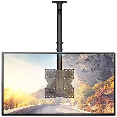 Adjustable Swivel Tilt Ceiling TV Mount Hanging TV Monitor Holder Bracket • $53.43