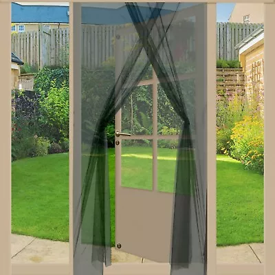 Magic Black Curtain Door Mesh Mosquito Fly Bug Insect Net Screen Protector • £8.99