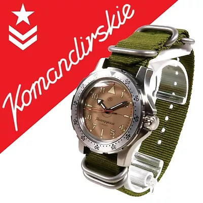 VOSTOK KOMANDIRSKIE 2415 / 18023A RUSSIAN Mechanical Military Watch • $116.50