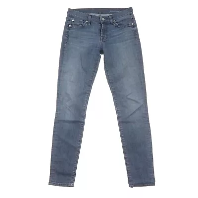 7 For All Mankind Gwenevere Skinny Blue Jeans Womens 26 • $17.99