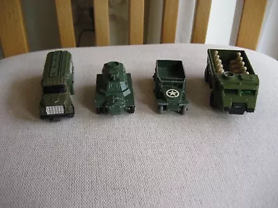 4 Vintage  Matchbox/ Lesney Toy Army Vehicles • $1.23