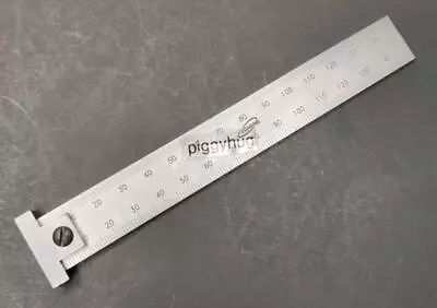 IGaging Metric Hook Rule Ruler 150mm Machinist Wood Working 0.5mm 1mm Increments • $12.50