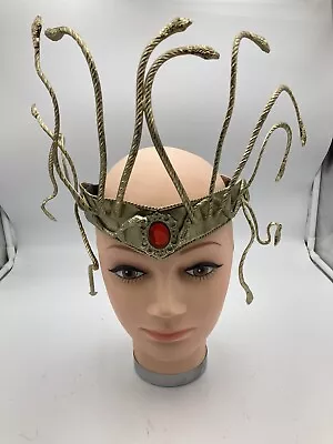 Women's Medusa Gold Metal Head Piece Snake Head Piece  • $34.99