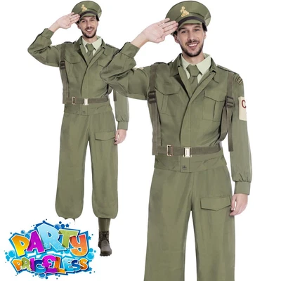 £32.99 • Buy Adult Home Guard Dads Army Costume 1940s WW2 Soldier Fancy Dress Uniform Outfit