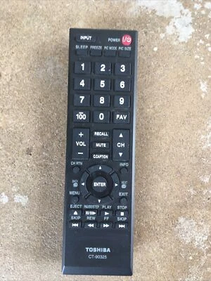 $8 • Buy TV Remote Control CT-90325 For Toshiba 50L2200U 37E20 22AV600 32C120U