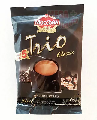 MOCCONA TRIO INSTANT COFFEE MIX POWDER 3 IN 1 ORIGINAL 5 Sticks (90g.) • $14.78