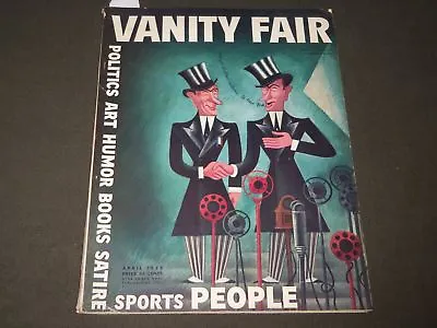 1932 April Vanity Fair Magazine - James J. Walker Cover By Covarrubias - F 430 • $120