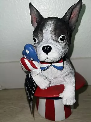Martha Stewart Boston Terrier Dog Patriotic 12inches • $55