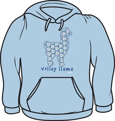 Volleyball Sweatshirt By Tandem Sport - VOLLEYLLAMA - Size Adult Small • $15.99