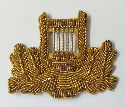 Genuine Vintage Military Issue Wire Braided Harp Lyre Mess Badge ASPS79 • £8.99