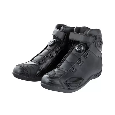 AS Mens Mid Length Motorcycle Racing Boots Black Street Bike Motorcross Shoes • $166.72