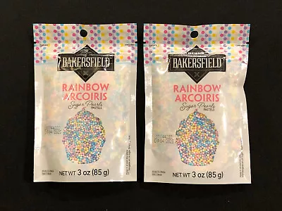 Baking Supplies Cookie Decorations Pastel Pearl Sprinkles Nonpareils Cupcake NEW • $14.50