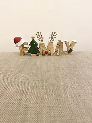 £21 • Buy New Next Family Love Word Block Ornament Home Office Decor Sculpture Figure Gift