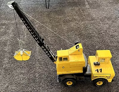 Vintage 1974 Mighty Tonka Pressed Steel Clamshell Crane MR-970 • $125