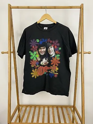 VTG The Monkees Summer Tour Rap Tee Style Black T-Shirt Size L  • $53.95