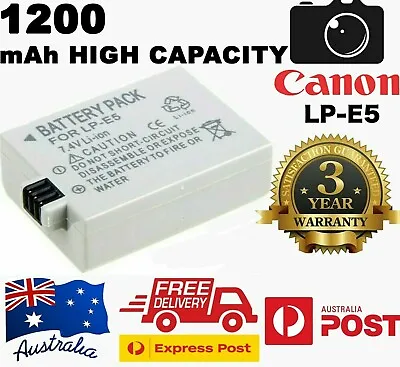 LP-E5 Battery For Canon EOS 450D 500D 1000D XS Rebel T1i Rebel Xsi Kiss X3 X2 F • $21.90