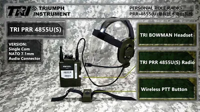 TRI PRR 4855U(S) Single Com NATO Connector Tactical Radio UK Army PRC 148 152  • $215.28