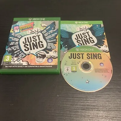 Just Sing For Microsoft Xbox One Video Game 2016 Software Only No Microphones • £8