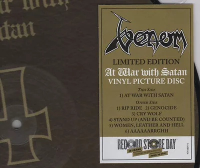 Venom - At War With Satan Picture Disc LP Record Store Day RSD NEW METAL VINYL • $29.99