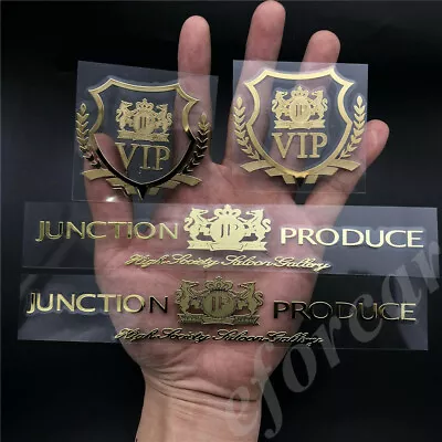 4pcs Golden JP Junction Produce VIP Japan Car Window Emblem Badges Decal Sticker • $14.90