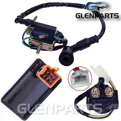 CDI Box Ignition Coil Starter Relay Solenoid Ft TaoTao Baja 50cc-150cc GY6 Engin • $16.53