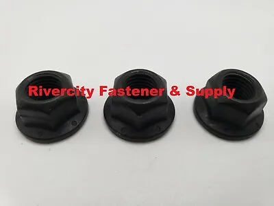 (3) 3/8-24 Grade 8 All Metal Flange Lock Nut / Wiz Nuts 3/8x24 Plain • $9.88