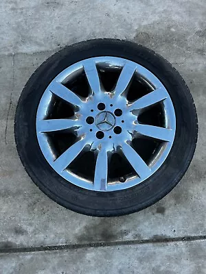 2007 Mercedes S550 3 Wheel Rim Tires 255/45 Z R18 Oem • $600