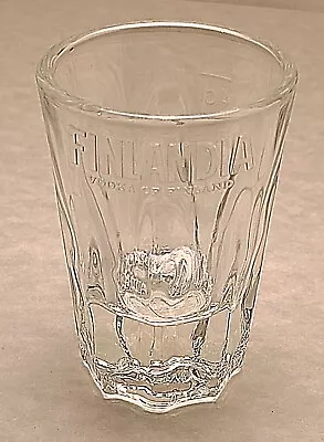 Shot Glass Finlandia Vodka Finland Pure Glacial Spring Water Suomi Barley New 89 • $9.99