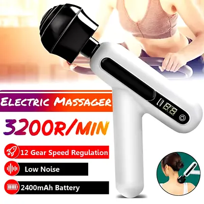 Massage Gun Touch Electric Massager Tissue Muscle Vibrating Relaxing Body Leg • $15.97