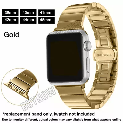 $12.95 • Buy For Apple Watch IWatch Band 8 7 6 5 4 3 2 SE 38/41/40/42/44/45mm Stainless Steel